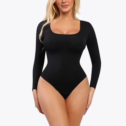 RunwayShape EverydayControl Hosszú Ujjú Alakformáló Bodysuit Tanga